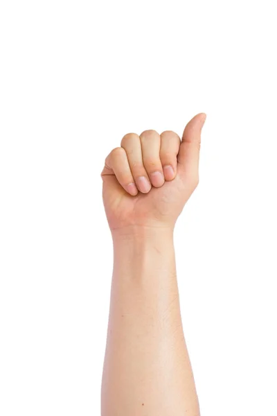 Ruční znakový jazyk — Stock fotografie