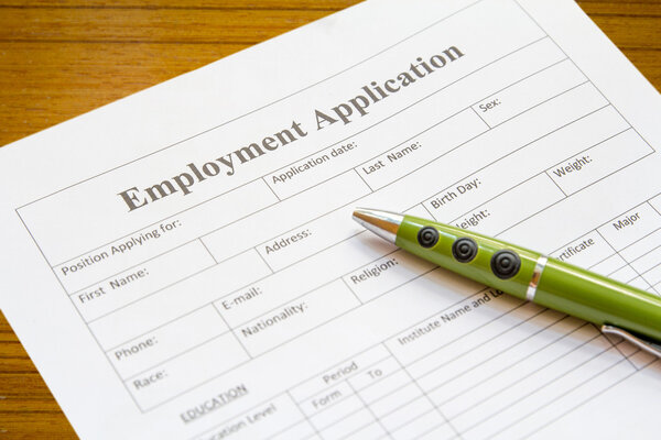 Заявление о трудоустройстве
