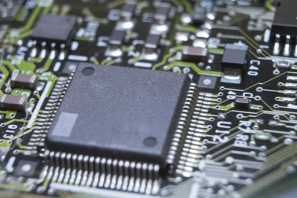 Chip de circuito eletrônico a bordo — Fotografia de Stock