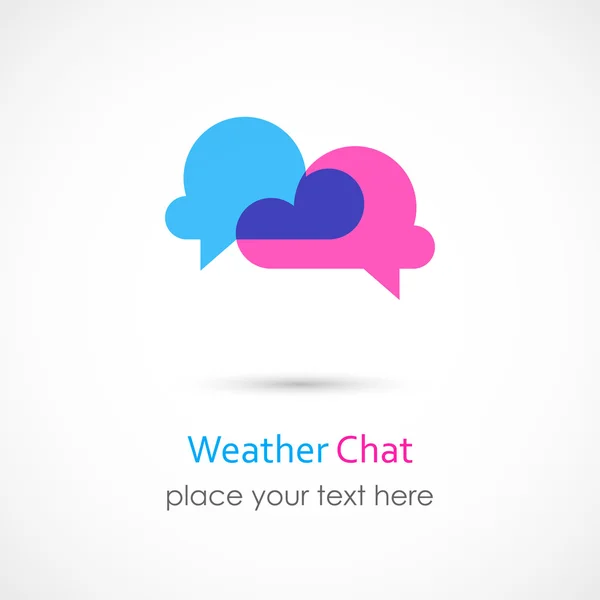 Weather Chat Icon — Stock Vector