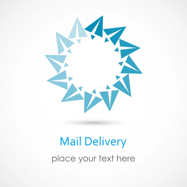 Symbol doručování pošty — Stockový vektor
