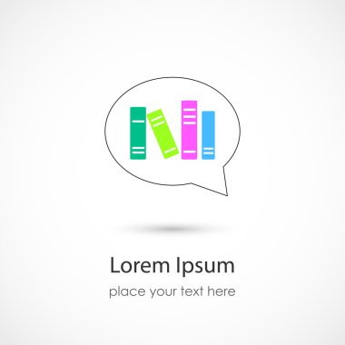 Kütüphane kitap simgesi