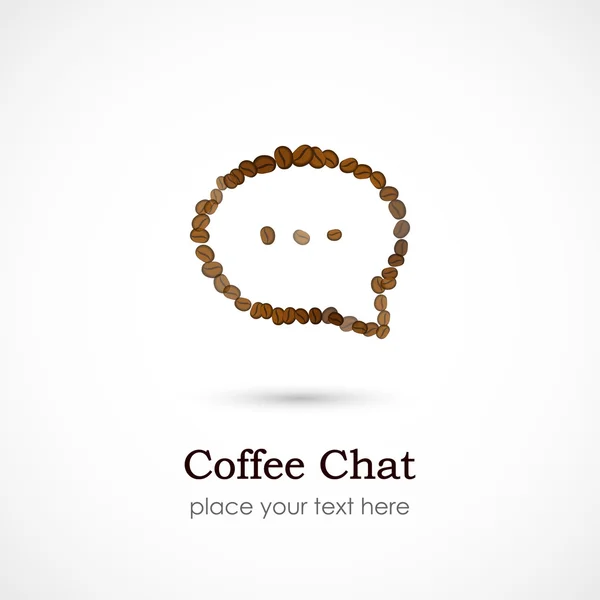 Wektor kawy Chat — Wektor stockowy