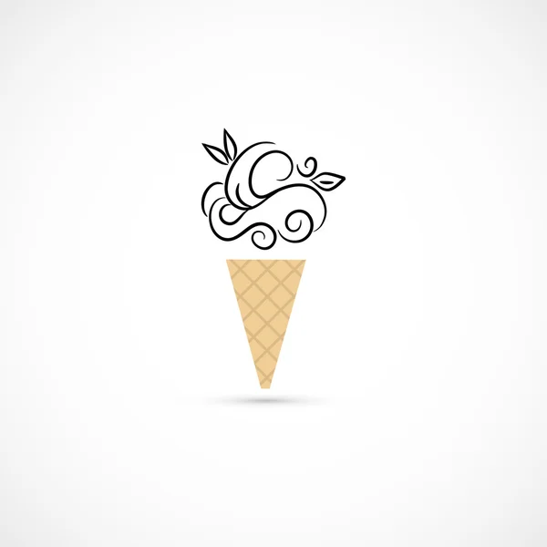 Векторное мороженое — стоковый вектор