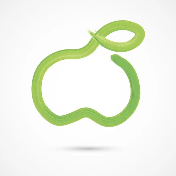 Acuarela verde manzana — Archivo Imágenes Vectoriales