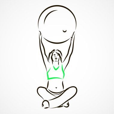 Yoga ile fitball