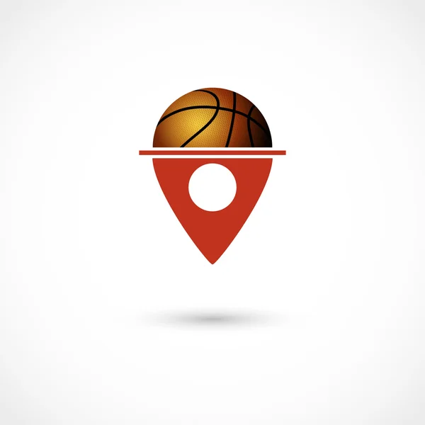 Tag club de basket-ball — Image vectorielle