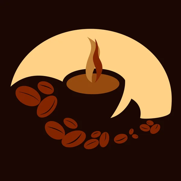 Illustration zur Kaffeetasse lizenzfreie Stockvektoren