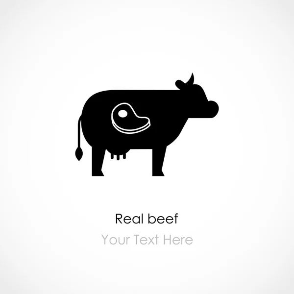 Real beef vector — Stock Vector