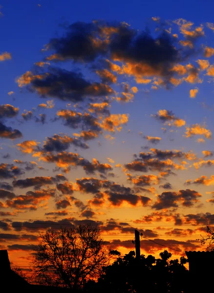 Cloudy sky at sunrise — Stock Photo, Image