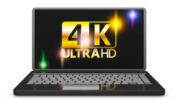 El portátil 4K — Foto de Stock