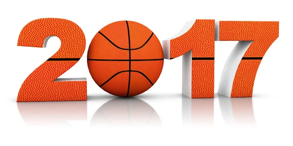 Basketball und 2017 — Stockfoto