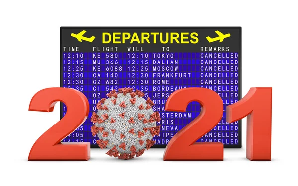 Coronavirus 2021 Números Volumétricos Lado Placa Partida Renderização — Fotografia de Stock