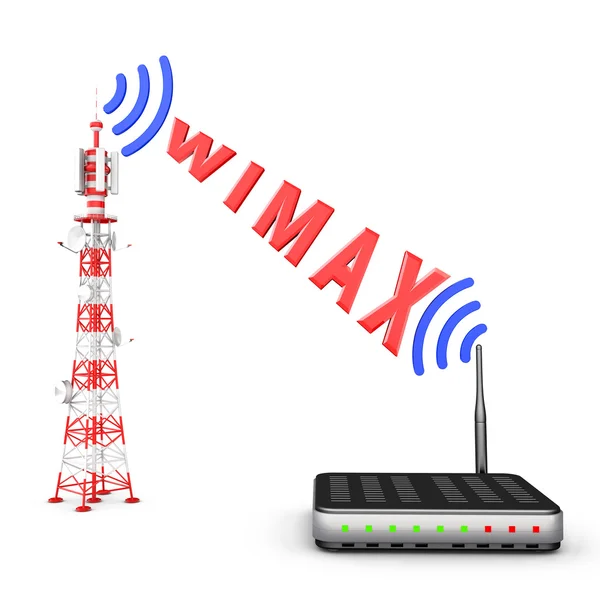 Tower and modem — Stock Photo, Image