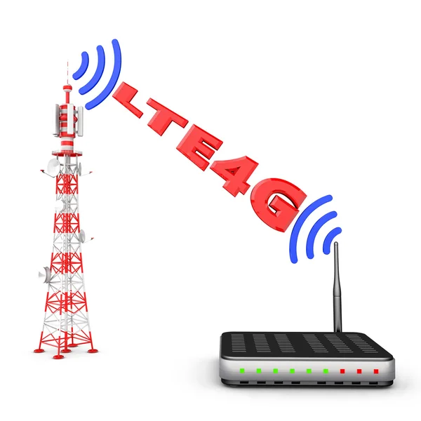 Tower and modem — Stock Photo, Image