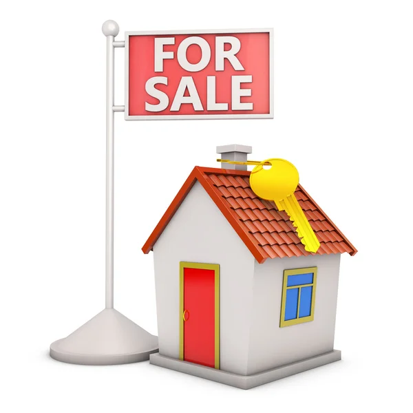 Dům a prodej — Stock fotografie
