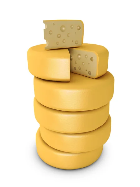 Pila de queso — Foto de Stock