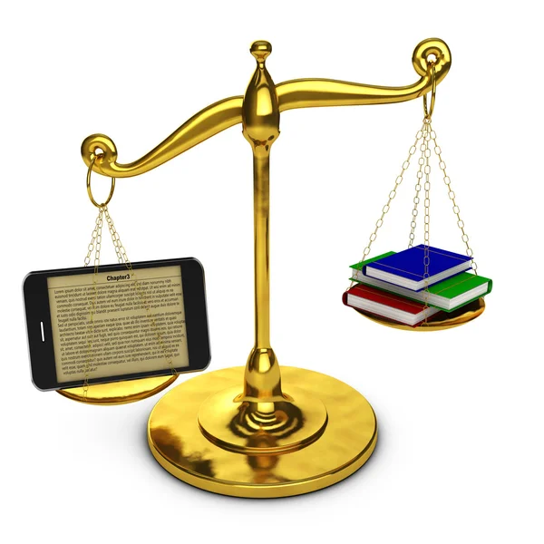 Tablet on  scales — Stock Photo, Image