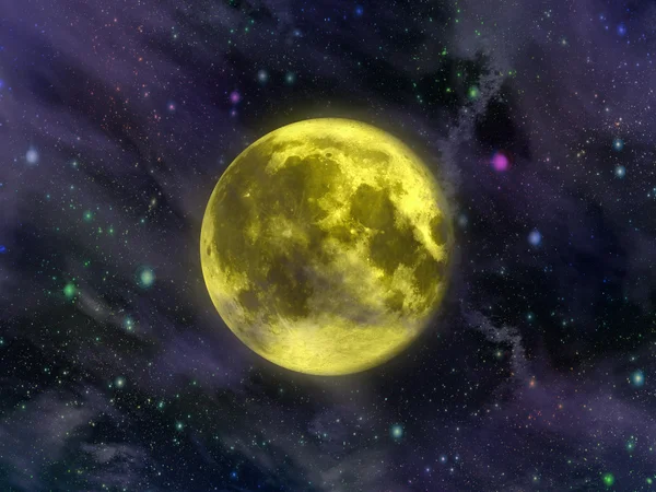 Moon.Elements desta imagem fornecida pela NASA . — Fotografia de Stock
