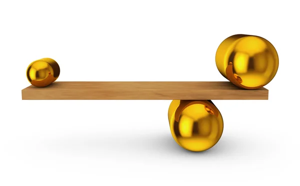 Złoty równowagi — Zdjęcie stockowe