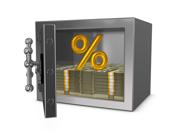 Percentuale oro — Foto Stock