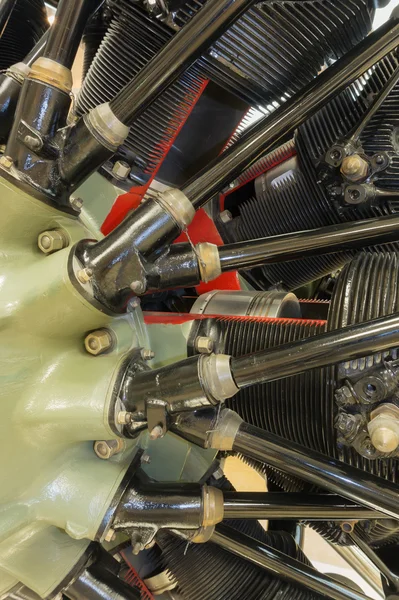 Поршневой авиационный двигатель — стоковое фото
