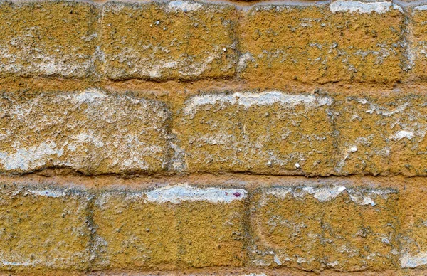 Detail Einer Alten Ziegelmauer Struktur Einer Alten Beigen Ziegelmauer Dünn — Stockfoto