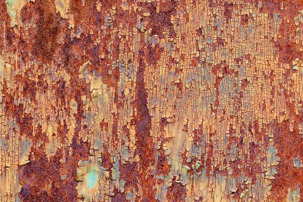 Superficie Oxidada Erosionada Vieja Placa Metal Oxidado Fondo Metal Oxidado — Foto de Stock