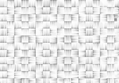 Gri beyaz geleneksel bambu gri-beyaz örgü arka plan dokusu, bir bilgisayarda oluşturulan dijital doku