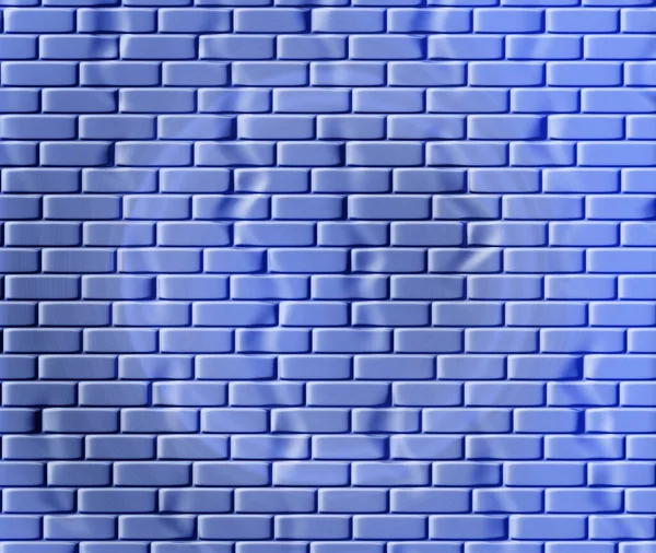 Blauwe Bakstenen Stylization Van Het Oppervlak Van Muur Een Ongewone — Stockfoto