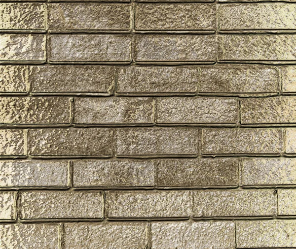 Muro Sucio Sólido Viejo Dorado Ladrillos Dorados Inusuales Fondo Textura — Foto de Stock