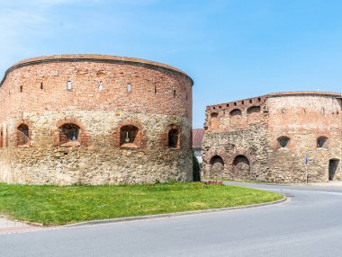 Straznice, Çek Cumhuriyeti - 1 Mayıs 2021, Güney Moravya Straznice 'deki tarihi kaleler. 16. yüzyılda yapılmış.