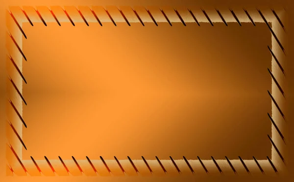 Brauner Rahmen Auf Gradienten Hintergrund Mit Braun Zerkratzter Textur Illustration — Stockfoto