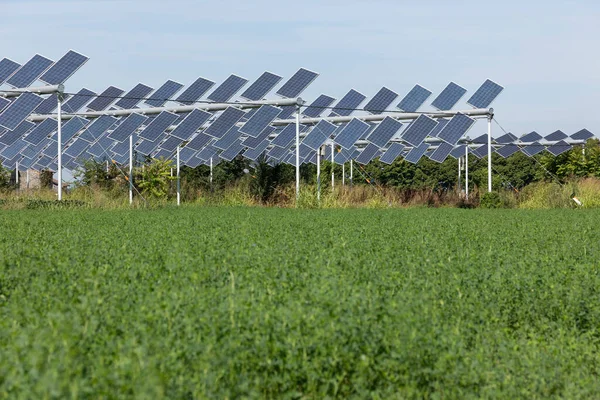 Agrivoltaik ya da agrofotovoltaik, hem güneş fotovoltaik gücü hem de tarım için aynı arazi alanını birlikte geliştirmektedir..