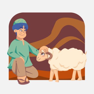 Müslümanlar koyun getirir.