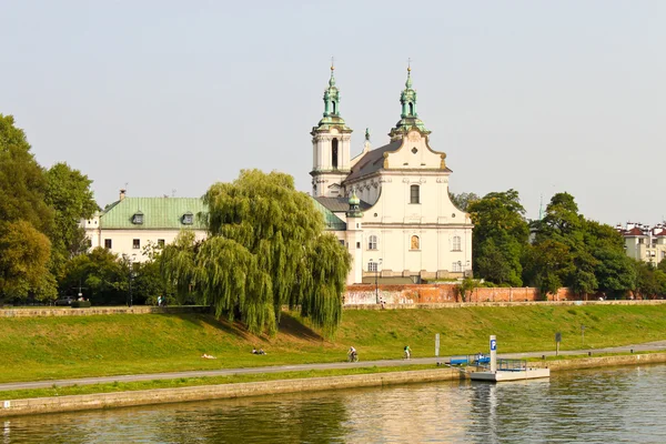 Kirke Na Skalce i Krakow, Polen - Stock-foto