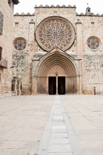Бенедіктінскій монастир в Sant Cugat, Іспанія — стокове фото
