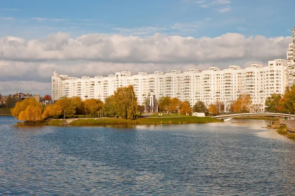 View of The Island of Tears in Minsk, Belarus — Stock Photo, Image