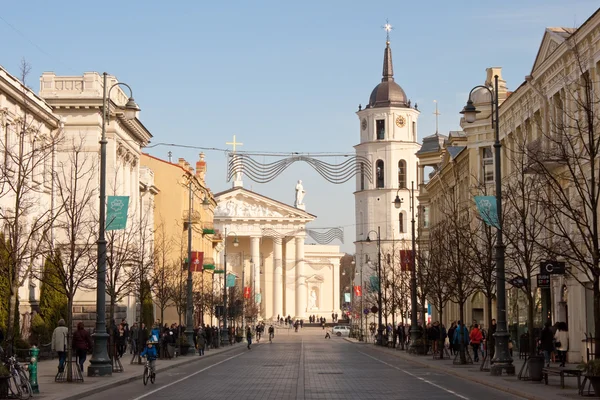 Gediminas Avenue, Vilnius — Stock Photo, Image