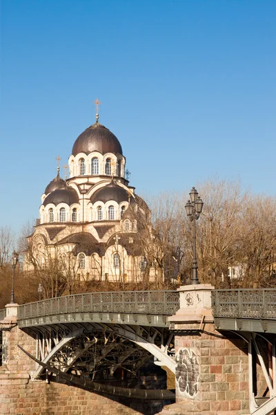 ビリニュス、Zverynas 橋の近くの印教会の聖母点灯 — ストック写真