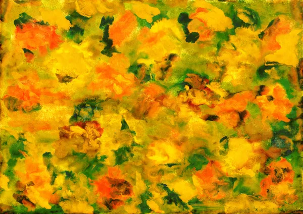 Autumn Foliage Background Watercolor Drawing Artwork — Stock Photo, Image