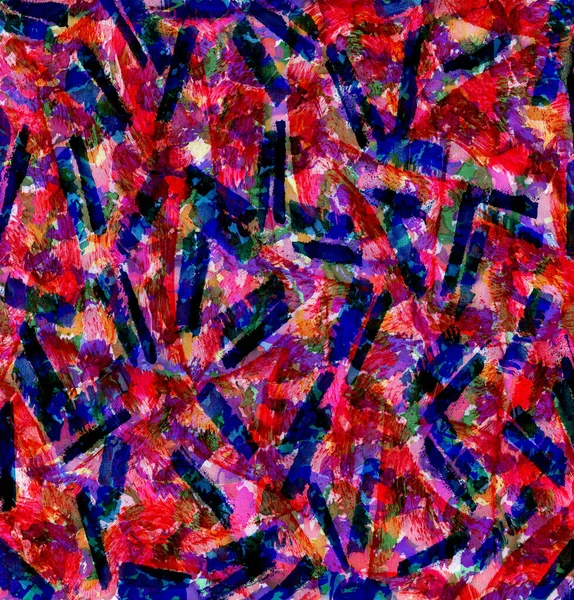 背景としての抽象的な赤と青の創造的なドローイング 手描きの作品 紙の上の水彩 — ストック写真