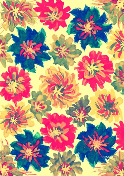 Farby akwarelowe. kwiat tło — Zdjęcie stockowe
