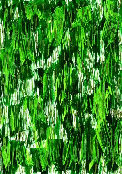 抽象的な暗い緑水彩ストローク背景 — ストック写真