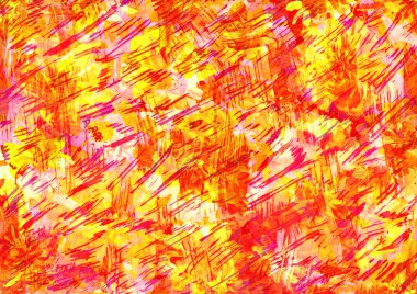 Art design with strokes and flower