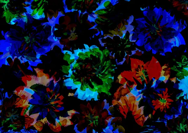 Gece çiçek sanat tasarım.