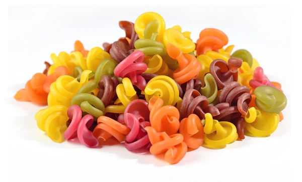 Heap of colored italian pasta — Stock Photo, Image