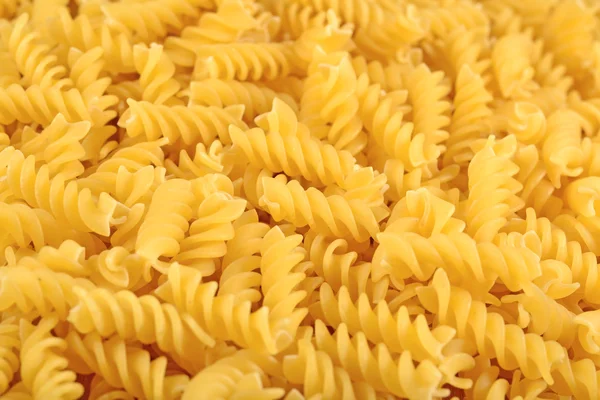 Fusilli di pasta italiana cruda da vicino — Foto Stock