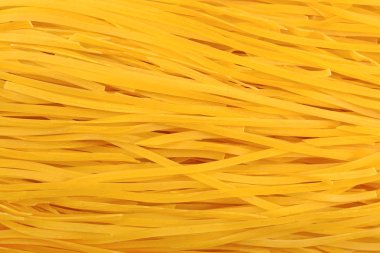 Pişmemiş makarna çeşitleri tagliatelle arka plan 