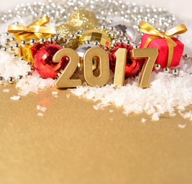 2017 yılı altın rakamlar ve Noel süsleri